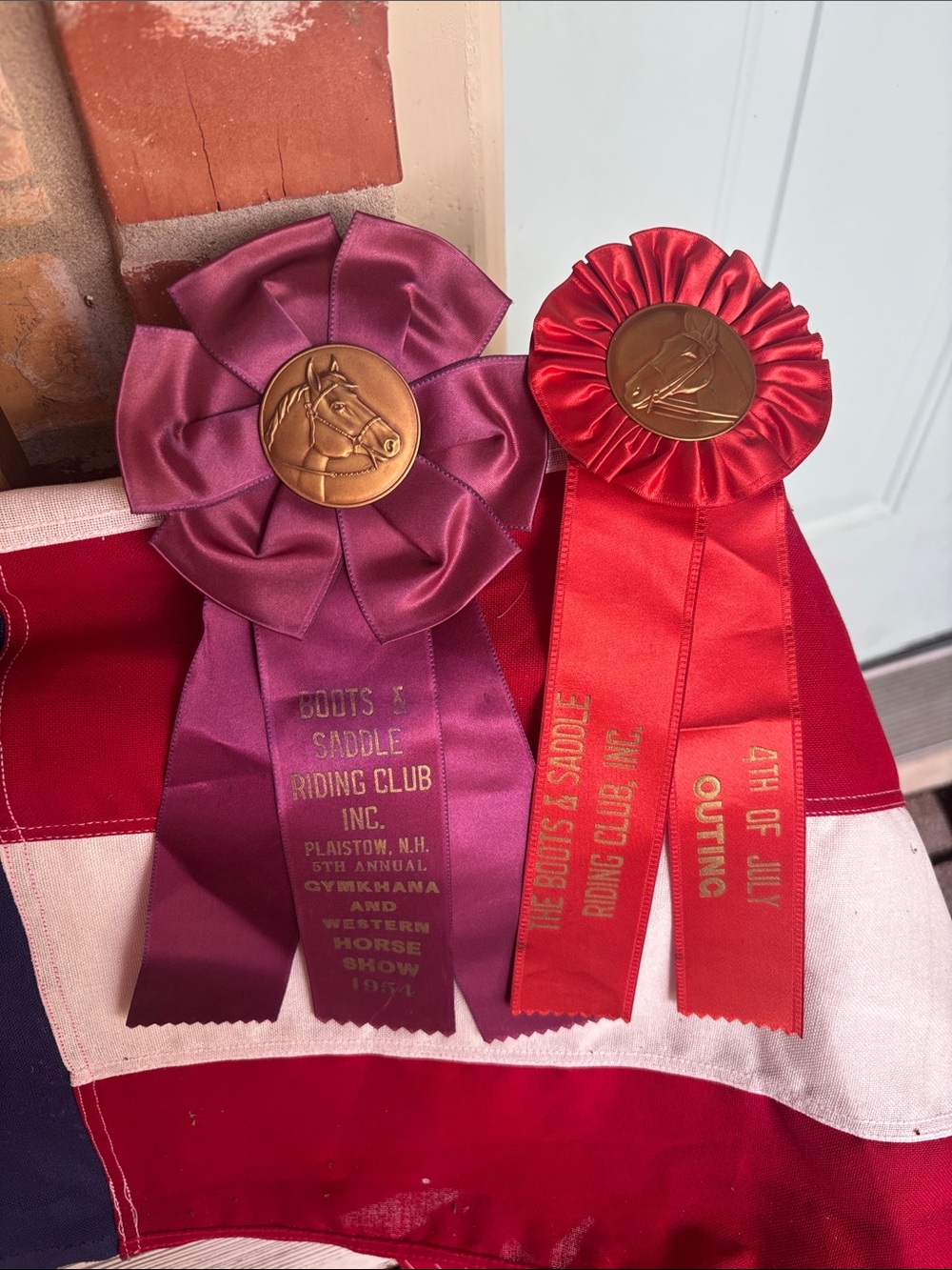 Horse ribbons vintage from the 1950s Boston Massachusetts